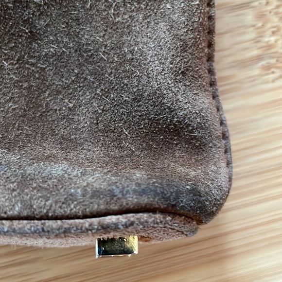 Vintage Kate Spade handbag. Brown suede. - Picture 10 of 12